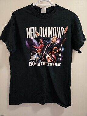 Ladies Neil Diamond 50th Year Anniversary Tour Band TShirt